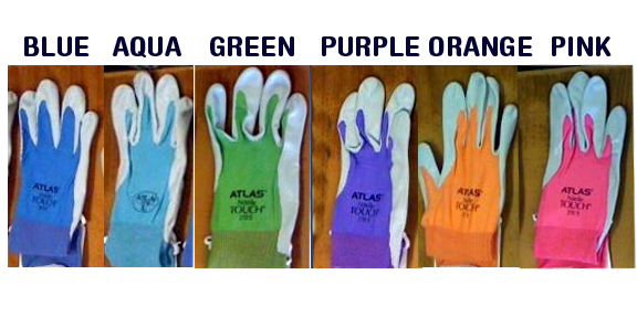 Atlas Nitrile Gloves Colors