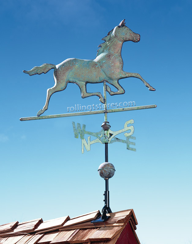 copper horse weathervane